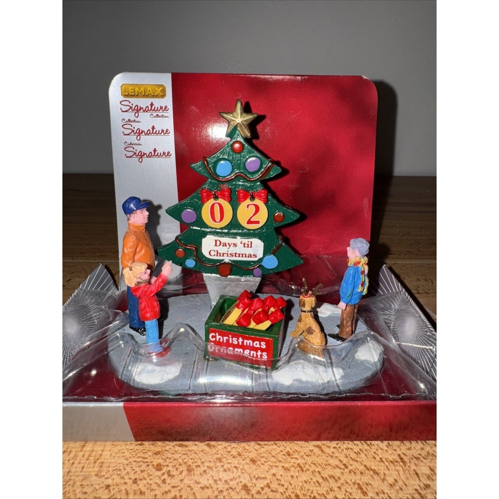 2013 LEMAX Countdown to Christmas #33011 Table Accent Tree Children Dog - Picture 3 of 4